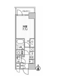 ディームス東陽町2 708 間取り図