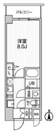 ディームス東陽町2 808 間取り図