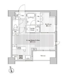 アデニウム東京八丁堀 7階 間取り図