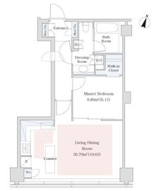 ラ・トゥール青葉台 2308 間取り図