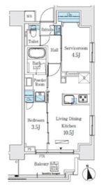 コスモグラシア浅草 201 間取り図