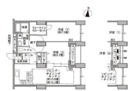 東雲キャナルコートCODAN 14-704 間取り図