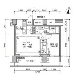 東雲キャナルコートCODAN 17-406 間取り図