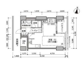 東雲キャナルコートCODAN 17-1206 間取り図