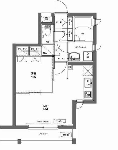 コンフォリア麻布台 306 間取り図