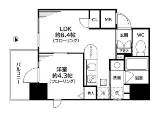 CONOE本郷三丁目 5階 間取り図