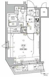 クレイシア文京春日 4階 間取り図