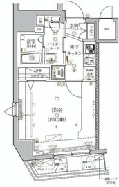 クレイシア文京春日 5階 間取り図