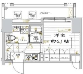 レガリス品川サウス 8階 間取り図