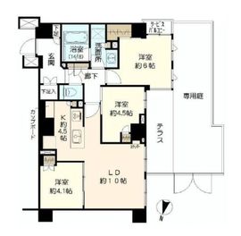 ブリリア駒沢大学 1階 間取り図