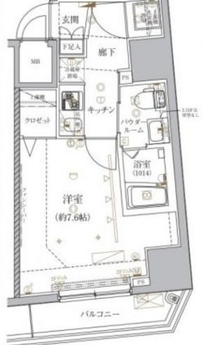 クレイシア文京春日 4階 間取り図