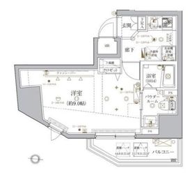 クレイシア文京春日 2階 間取り図