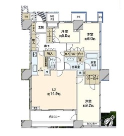 ザ・東京タワーズ シータワー 34階 間取り図