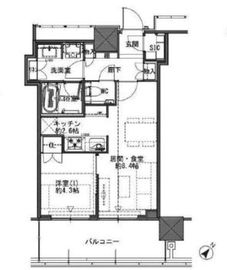 ミッドタワーグランド 11階 間取り図