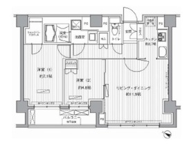 ヒューリックレジデンス茗荷谷 502 間取り図