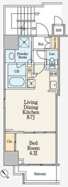 クレストコート大塚2 302 間取り図