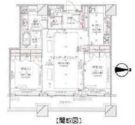 コンシェリア西新宿タワーズウエスト 37階 間取り図