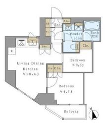 プライマル元浅草 1301 間取り図