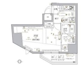 クレイシア文京春日 14階 間取り図