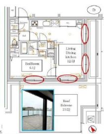 DIPS高田馬場駅前 4階 間取り図