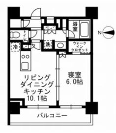 レジディア文京湯島3 1103 間取り図