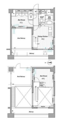 レジディア錦糸町2 1303 間取り図