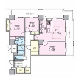 ロイヤルパークスタワー南千住 3013 間取り図