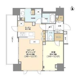 シティハウス市谷薬王寺 4階 間取り図
