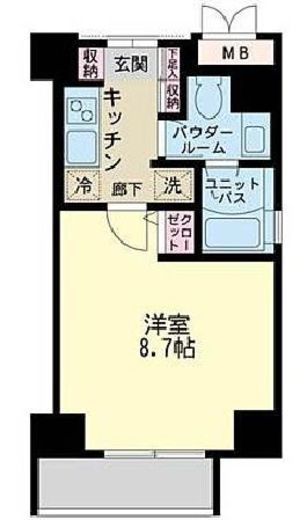 ミュージション門前仲町 703 間取り図