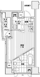 カスタリア銀座 406 間取り図