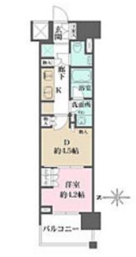 ザ・パークハウスアーバンス渋谷 2階 間取り図