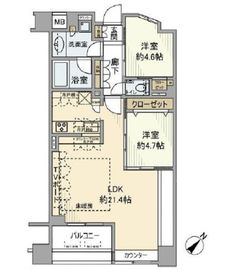 アトラス目黒本町 2階 間取り図