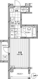 カスタリア麻布十番七面坂 214 間取り図