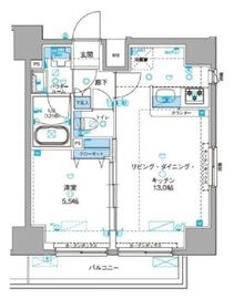 ジェノヴィア浅草3グリーンヴェール 7階 間取り図