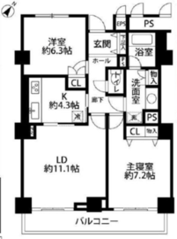 ベイコート芝浦 85 間取り図