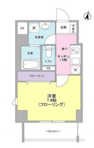 メゾン・ド・クロシェット 602 間取り図