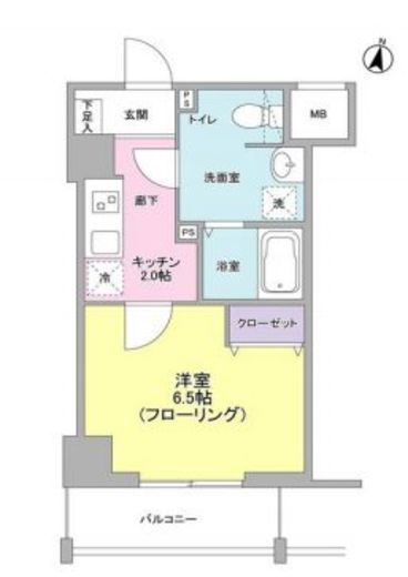 メゾン・ド・クロシェット 603 間取り図
