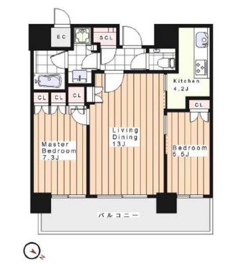 THE ROPPONGI TOKYO CLUB RESIDENCE 25階 間取り図