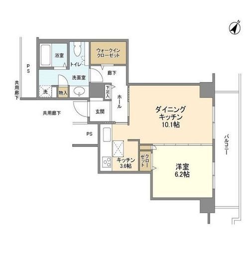 トルナーレ日本橋浜町 39階 間取り図