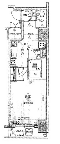 メインステージカテリーナ恵比寿駅前 4階 間取り図