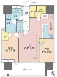 グランドヒルズ恵比寿 17階 間取り図