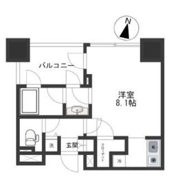 クオリア広尾 6階 間取り図