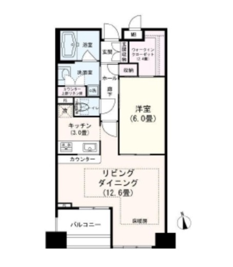 ベラカーサ秋葉原 4階 間取り図