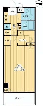 リシェ広尾 3階 間取り図