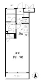 レジディア笹塚 302 間取り図