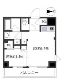 ピアース神楽坂レジデンス 4階 間取り図