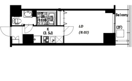 エスティメゾン押上 204 間取り図