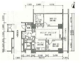 シティコート目黒 2-207 間取り図