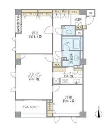 アパートメンツ東山 502 間取り図