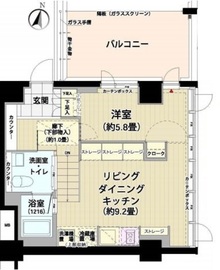 ガーデニエール砧レジデンス 325 間取り図